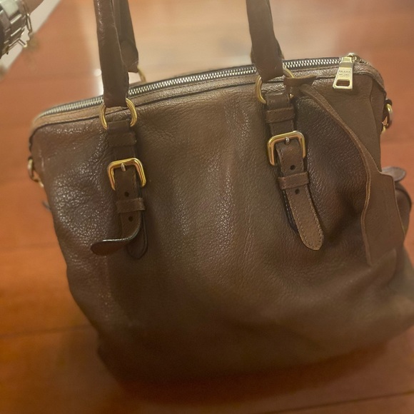 Brown PRADA satchel bag - Picture 7 of 9